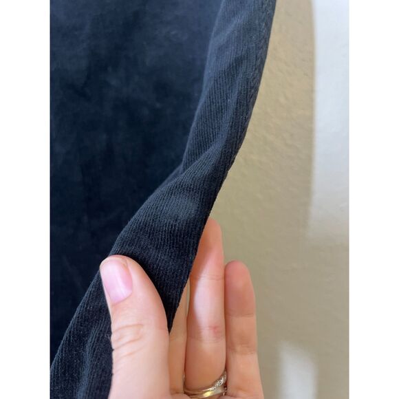 Talbots Womens Black Corduroy Pants 6 High Rise Straight Leg Curvy Fall Preppy - Picture 12 of 13